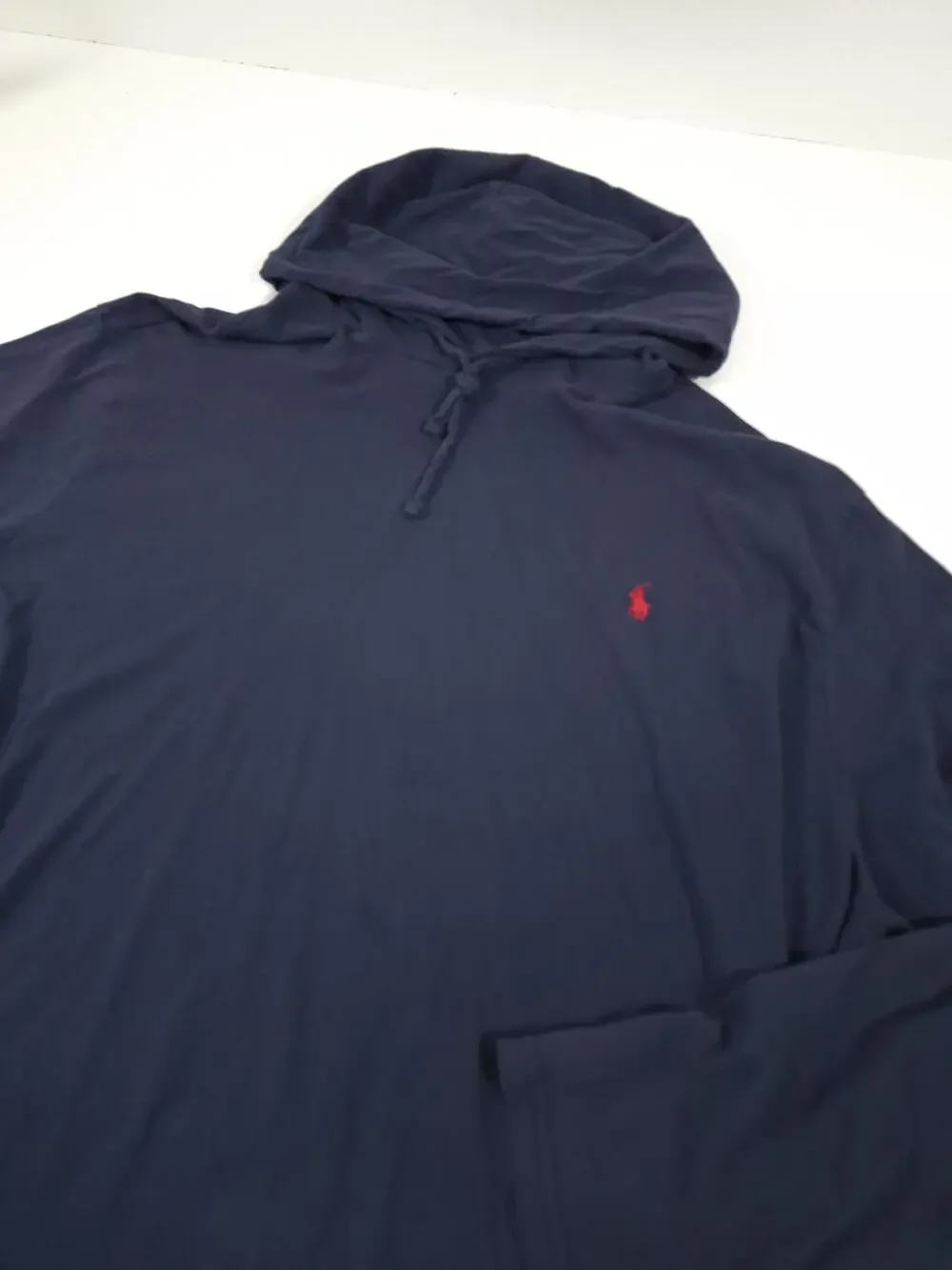 Polo Ralph Lauren Lightweight Hoodie Mens Big 3XLT Blue Jersey Pullover Pony